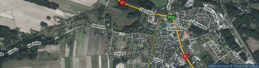 Zdjęcie satelitarne Machnika ul.